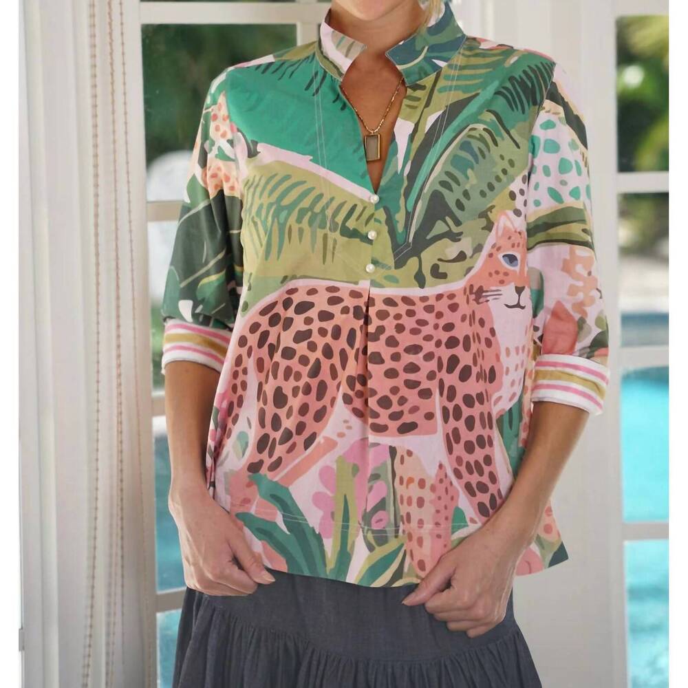 NEW JUST DARVINY marseille v-neck top in nairobi